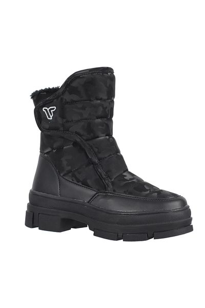 Twingo Children's Black Camouflage Side Velcro Boots