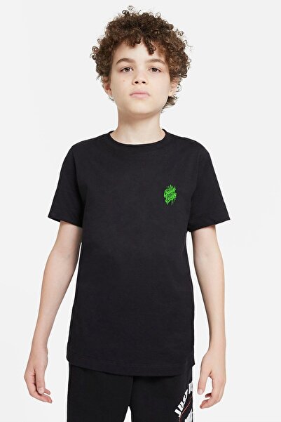 QIVI Unisex dečija crna majica sa logotipom Billie Eilish Blosh Štampano