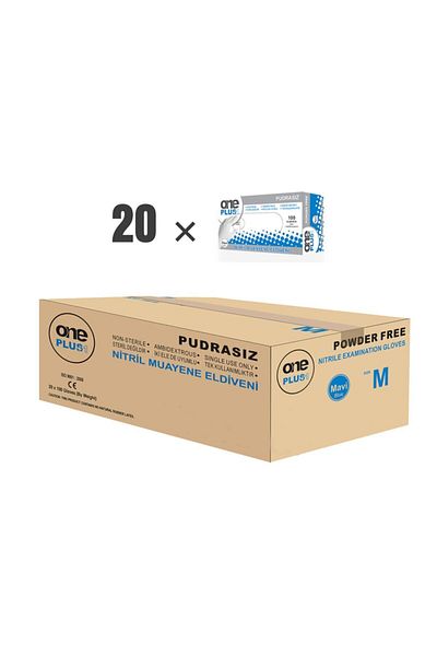 Oneplus Nitrile Powder-Free Blue Examination Gloves 20x100 (m)