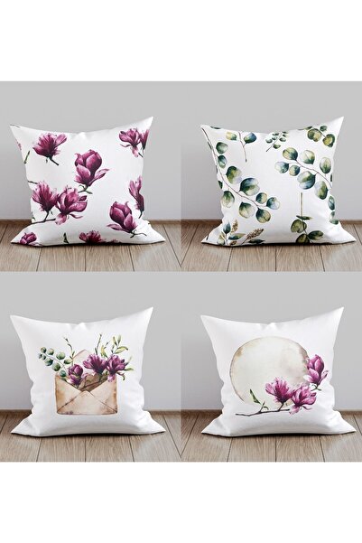 Rey Home Manolya Yastık Kırlent Kılıfı, 43x43 Cm, Çift Taraflı, Süet