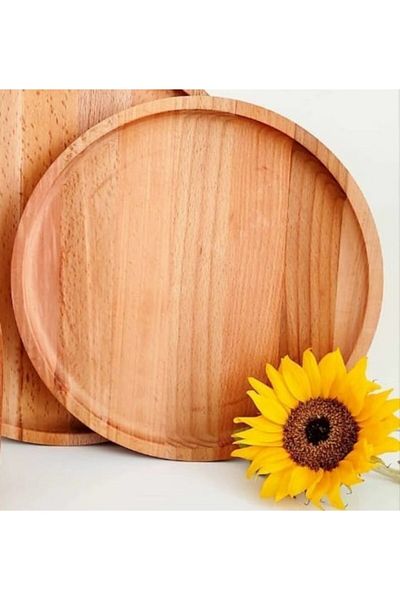 livabord Round 28cm Wooden Serving Tray Lbtps31