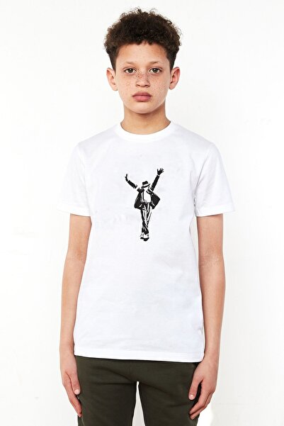 QIVI Unisex dečije belo Štampano T-shirt