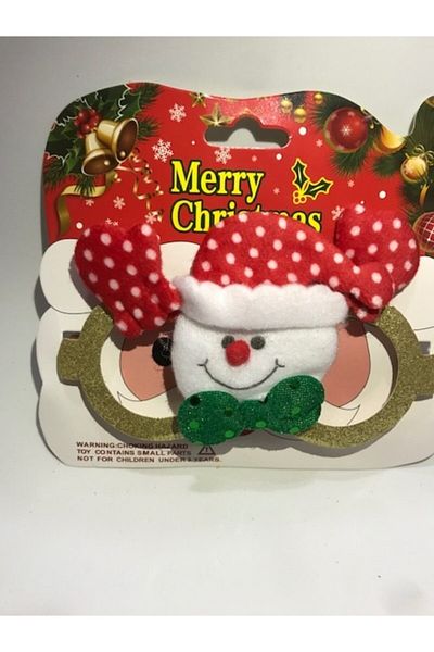 Deniz Party Store New Year's Party Glasses Silvery Plastic Snowman Model 1 Piece