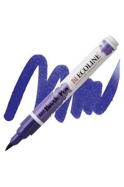 Talens Ecoline Brush Pen Brush Tip Pen 507 Ultramarine Violet
