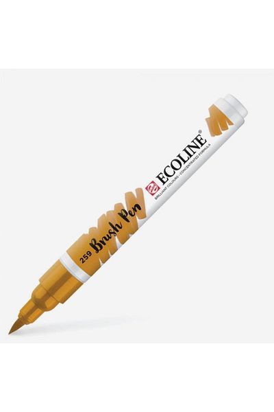 Talens Ecoline Brush Pen Brush Tip Pen 259 Sand Yellow