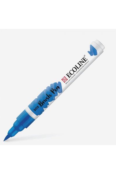 Talens Ecoline Brush Pen Brush Tip Pen 505 Ultramarine Light