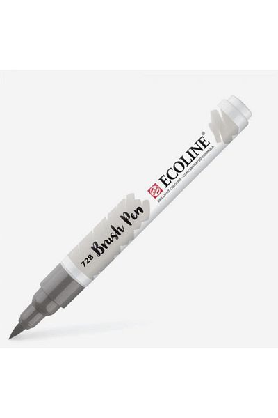 Talens Ecoline Brush Pen Brush Tip Pen 728 Warm Gray Light