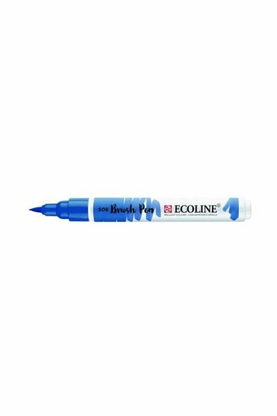 Talens Ecoline Brush Pen Brush Tip Pen 508 Prussian Blue