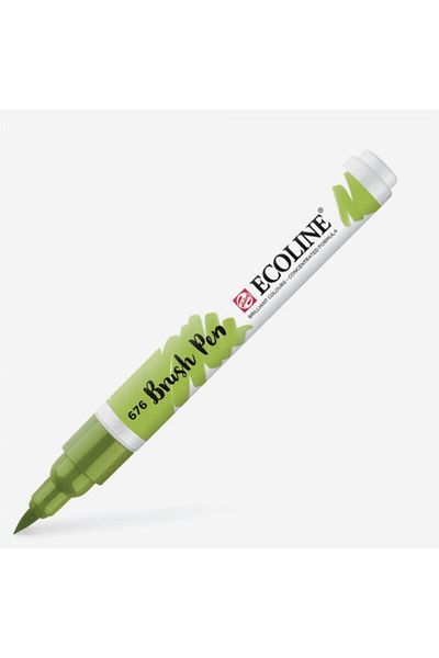 Talens Ecoline Brush Pen Brush Tip Pen 676 Grass Green