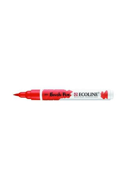 Talens Ecoline Brush Pen Brush Tip Pen 311 Vermilion