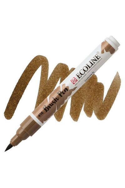 Talens Ecoline Brush Pen Brush Tip Pen 416 Sepia