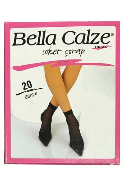 Bella Calze Тънки чорапи 20 Den, черни, 6 броя