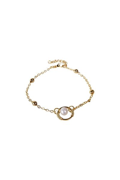 Saff Doğal Taş Certified Pearl Real Freshwater Pearl Design Bracelet201959