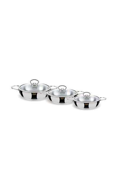 FMS Pearl 6 Piece Metal Steel Omelet Set 5007