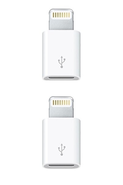 Buffer 2 Adet Iphone / Ipad Uyumlu Micro Usb Dönüştürücü Adaptör Otg Aparat