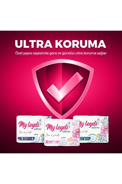 MYLEYDİ Ultra Hygienic Pad Night 21 Pieces (3 Packs)