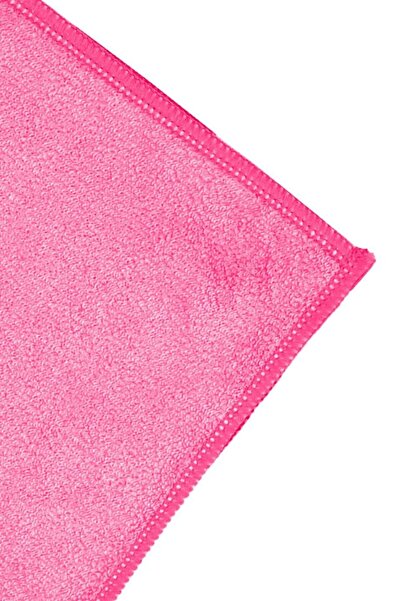 SİLVER HOME Universal Parlak Doku 40x40cm Mikrofiber Temizlik Bezi - Pembe