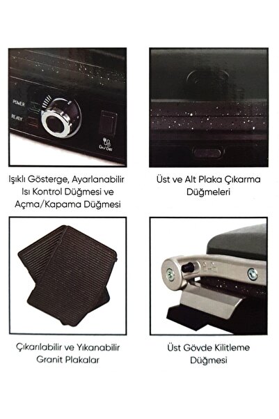 FMS Granit Kollu Tost Makinası Inoks