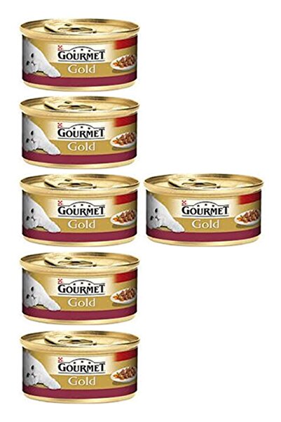 Gourmet Gold Çifte Lezzet Sığır Etli&Tavuklu Yaş Kedi Maması 85Gr 6AL 5ÖdeCND...