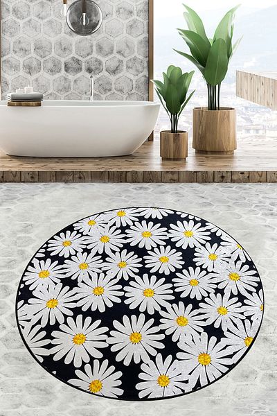Chilai Home Primula Διάμετρος Μοκέτα Μπάνιου 100x100 εκ. Djth