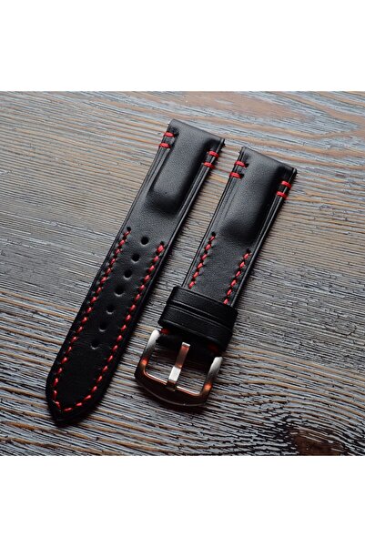 Ventum Craft 20mm Siyah Vintage Model El Yapımı Deri Kordon
