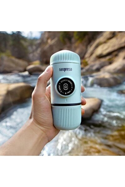 Genel Markalar Nanopresso Manuel Espresso Makinesi - Buz Mavisi