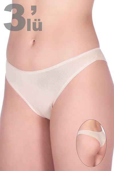 Sevim Bikini de damă din bumbac cu croiala braziliană
