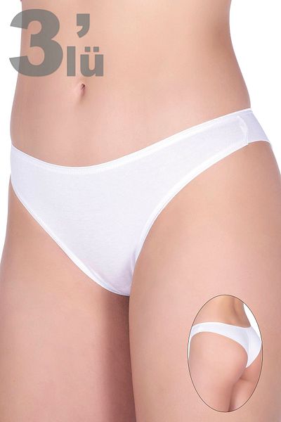 Sevim Βαμβακερό Brazilian Cut 3 Pack Γυναικείο μπικίνι