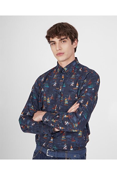 PAUL&SHARK قميص قماش Algodon