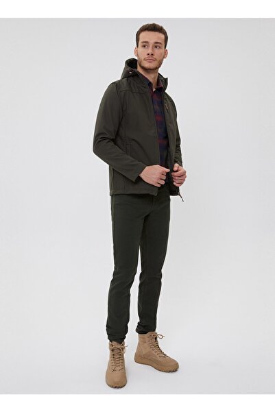 Lee Cooper Khaki Men's Neron Coat - 211 Lcm, Model 232009