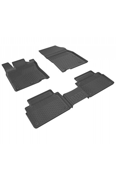 Sahler Fiat Egea Sedan 2015-2025 Uyumlu 4.5d Havuzlu Paspas Siyah