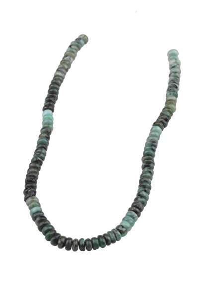 Dünya Doğal Taş Σειρά 7x5 mm Ροδέλα Σμαραγδένια Πέτρα Dizi Dizi0298