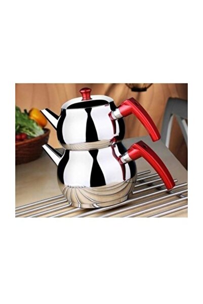 panayır Orta Boy Paslanmaz Çelik Çaydanlık