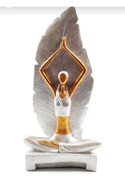 HDaksesuar Yoga Yapan Kadın Dekoratif Biblo