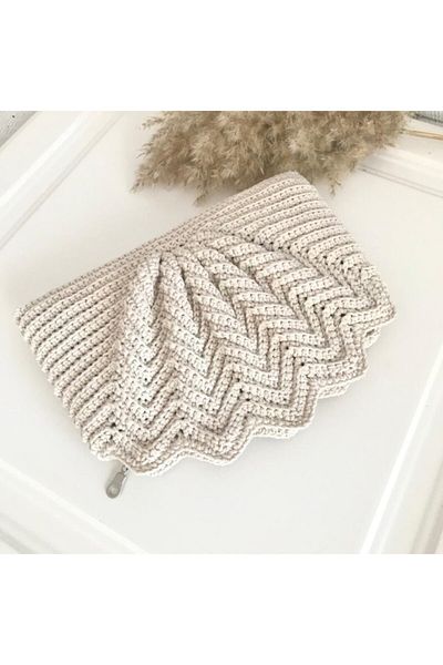 By G Tasarım Design Oyster Model Knitted Bag