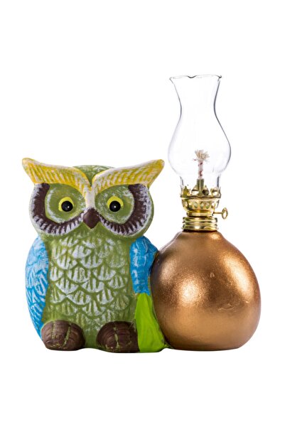 Vitale Peru Baykuşlu Dekoratif Gaz Lambası AK.AR0012