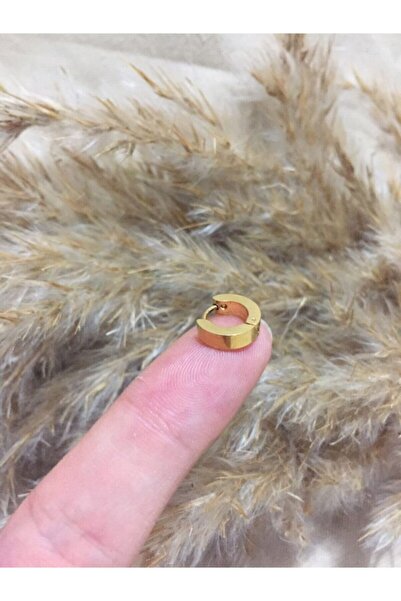 Jaida Moda Kadın Gold Cerrahi Çelik Düz Halka Tragus, Helix, Kıkırdak Piercing