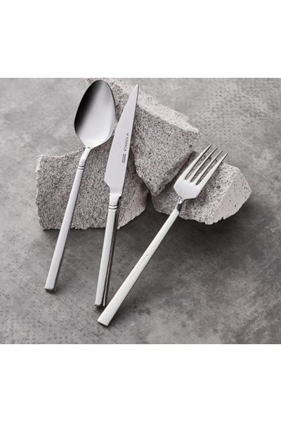 Karaca Evora Fork Spoon Knife Set 60 Pieces for 12 People
