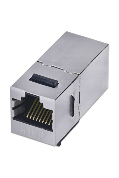 Alfais 4380 Cat6 Jack Internet Kablo Birleştirici Rj45 Metal Dişi Dişi Ekleme Aparatı