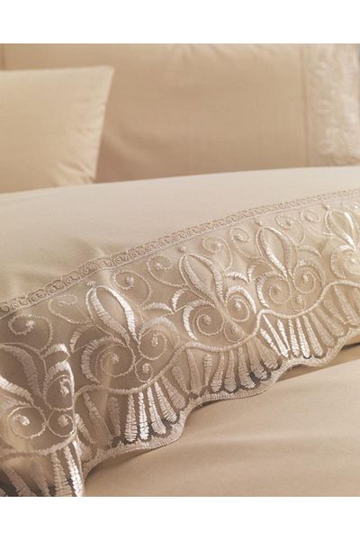 Çeyiz Bahçesi Комплект завивки Efsun Cappuccino Double