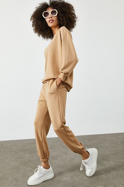 XHAN Sweatsuit - Beige - Regular fit