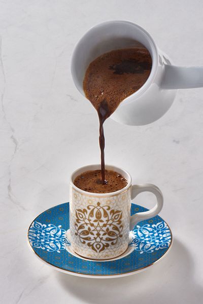 Güral Porselen Camelia 12 Piece Turkish Coffee Cup Set for 6 People - 6158