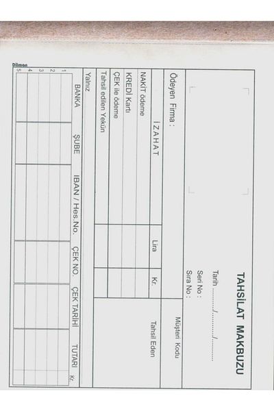 Dilman Collection Receipt Autocopy