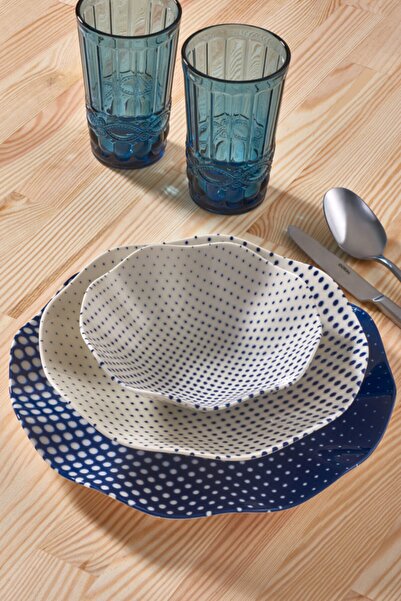 Güral Porselen Nesrin 24 Parça 6 Kişilik Bone Yemek Takımı -18643