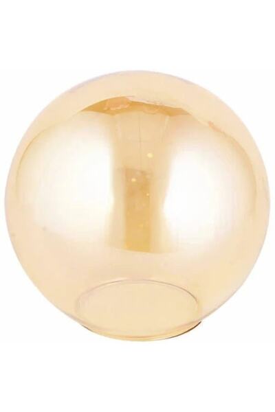 ADA AVİZE Glop Bal Rengi Avize Camı E27 (BOYU 14 CM,0RTA ÇAPI 15 CM)