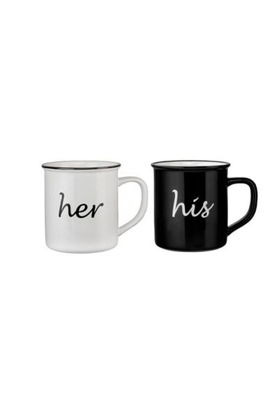 Paşabahçe 2 Pack Her Feeling Porcelain Mug 300cc