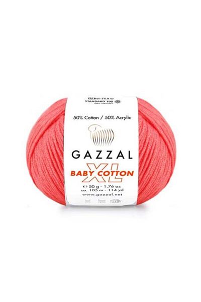 Gazzal Baby Cotton Xl Amigurumi Thread Neon Pink - 3460 - 50 Gr. Σχοινί διάτρησης