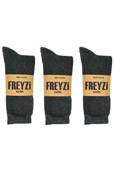 freyzi Alpaka Tipi Kalın Kışlık Pamuklu Çorap 3 Çift