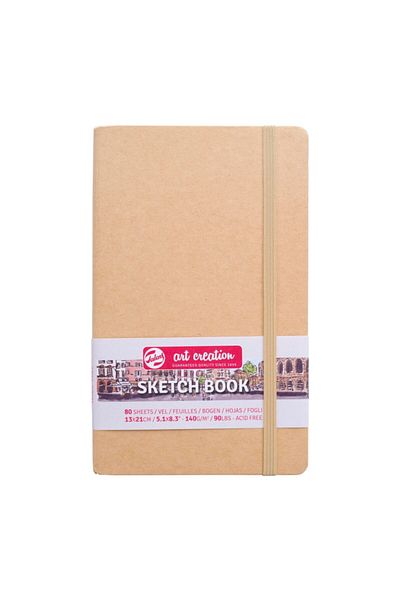 Talens Sketchbook Hard Cover Sketch Drawing Notebook 13x21 Cm140 gr80 YpKraft Yellow