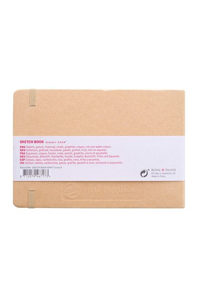 Talens Sketchbook Hard Cover Sketch Drawing Notebook 15x21 Cm140 gr80 YpKraft Yellow
